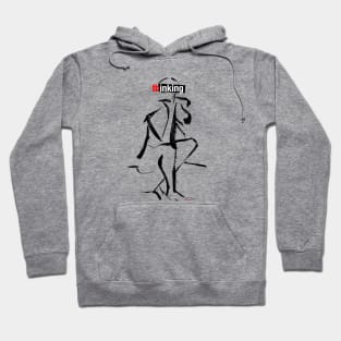 The Thinking Figure thinking ink Hoodie